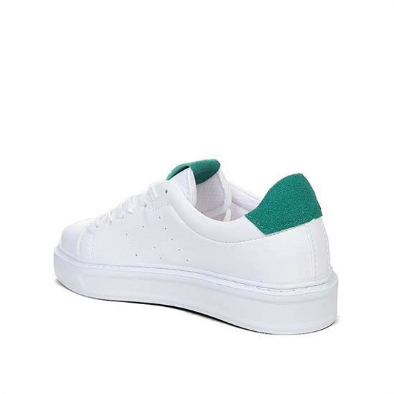 Men's Eva Sole Snekars Lace-Up Casual Sports Shoes -White-Green - photo 3