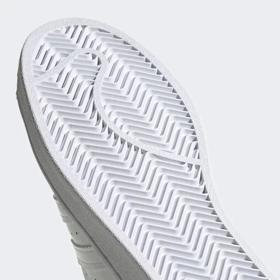 Унисекс кроссовки Superstar из кожи - белые, с резиновым носком, дышащая подкладка, ковка с логотипом, для повседневного стиля - фото 5