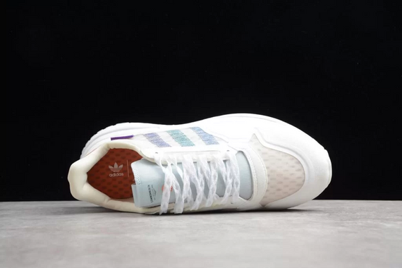 Мужские повседневные спортивные кроссовки Adidas ZX RM - белые, дышащий верх, удобная подошва Boost, резиновая outsole, размер 39-45 - фото 3