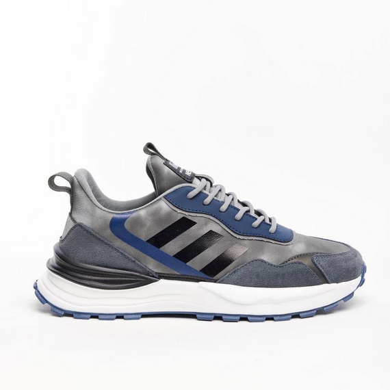 Erkek Günlük Ortopedik Akıllı Taban Spor Ayakkabı- Siyah-Gri - fotoğraf 1