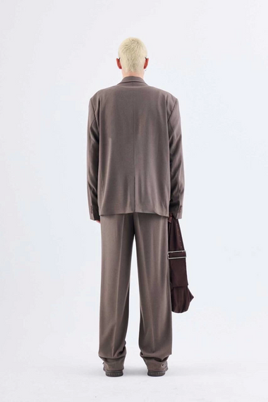 Men's Owersize Lycra Suit-Brown - photo 2