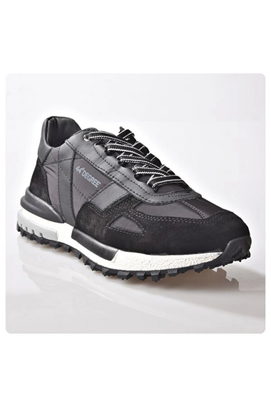 Мужские ортопедические кроссовки Marcomen с умной устойкой, черно-белые, из натуральной кожи, повседневный стиль, шнуровка, импортная подошва, размеры 40-47 - фото 4