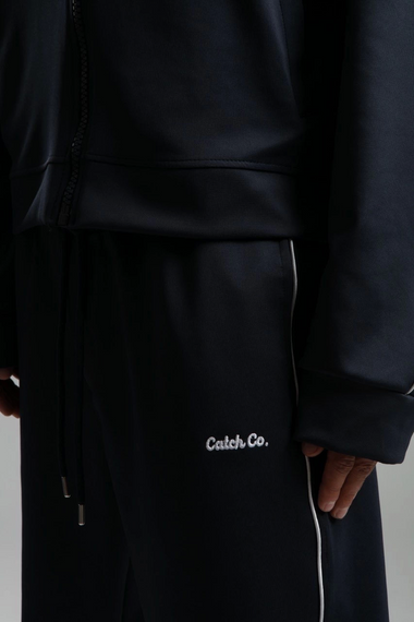 Erkek Owersize Fermuarlı Eşofman Takımı-Lacivert - fotoğraf 3