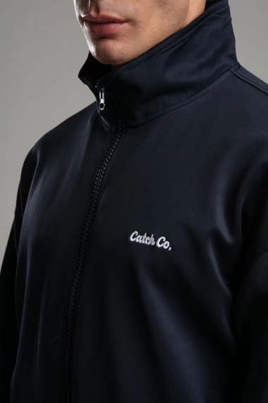 Erkek Owersize Fermuarlı Eşofman Takımı-Lacivert - fotoğraf 4