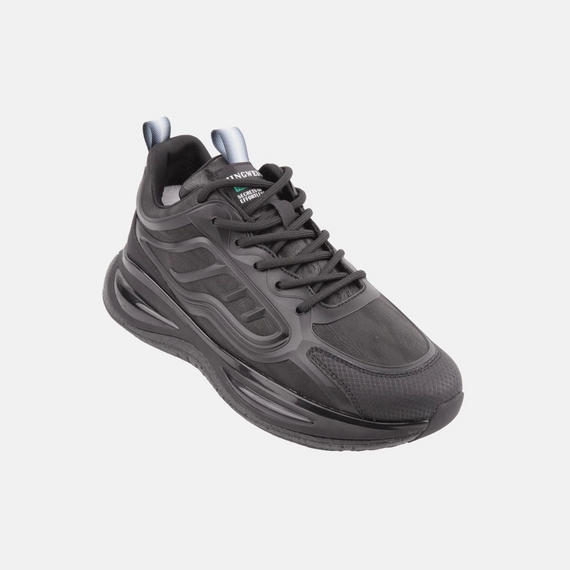 Мужские ортопедические спортивные обувь с умной подошвой - черная, доступные размеры: 40-47 - фото 3