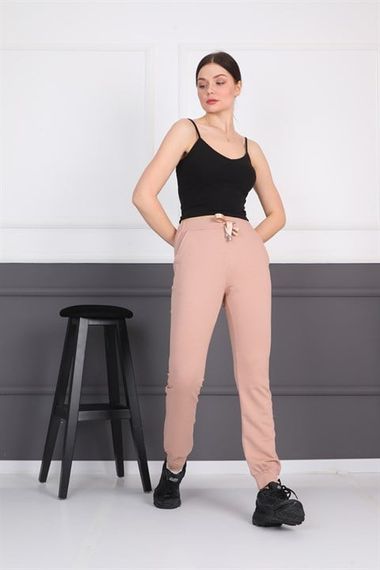 Powder Women's Sweatpants Pockets Ribbed Lace-Up Jogger Pants - photo 5