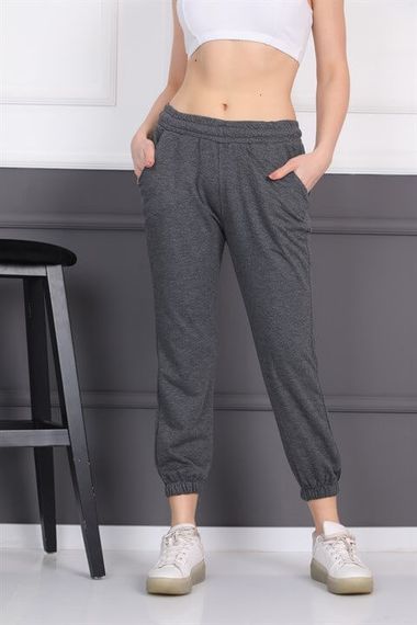 Anthracite Jogger Women's Elastic Leg Sweatpants Trousers - photo 1