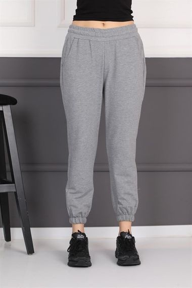 Gray Jogger Elastic Leg Women's Sweatpants Trousers - photo 1