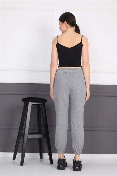 Gray Jogger Elastic Leg Women's Sweatpants Trousers - photo 5