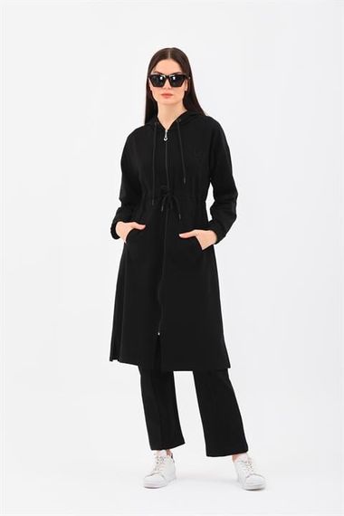 Trench Model Women's Tracksuit Set - Black - photo 1