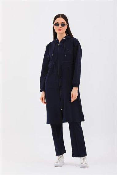 Trench Model Women's Tracksuit Set - Navy Blue - photo 2