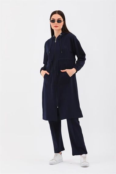 Trench Model Women's Tracksuit Set - Navy Blue - photo 4