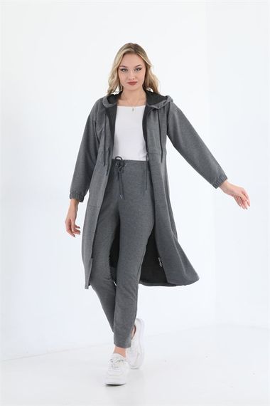 Trench Model Women's Tracksuit Set - Anthracite - photo 1