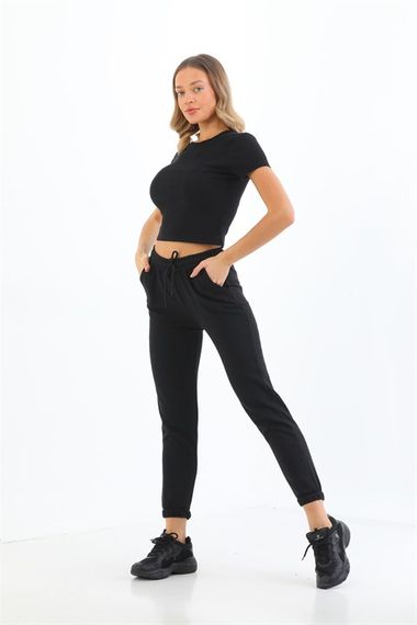 Women's Jogger Sweatpants 4 Seasons - Black - photo 5