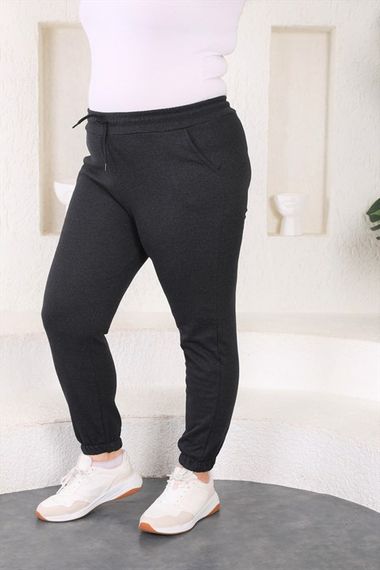 Women's Plus Size Anthracite Jogger Sweatpants - photo 2