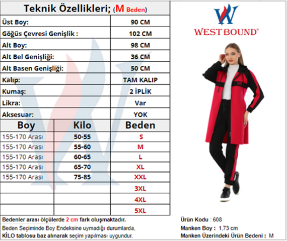 Kapüşonlu Fermuarlı Tesettür Eşofman Takımı 2 li SOMON - fotoğraf 4