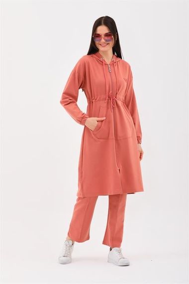 Trench Model Women's Tracksuit Set - Yavru Moussi - photo 4