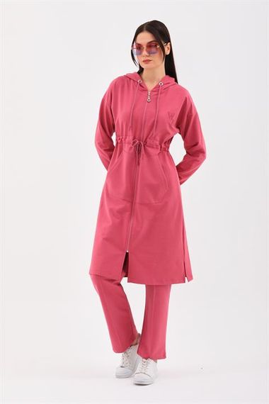 Trench Model Women's Tracksuit Set - Pomegranate Flower - photo 3