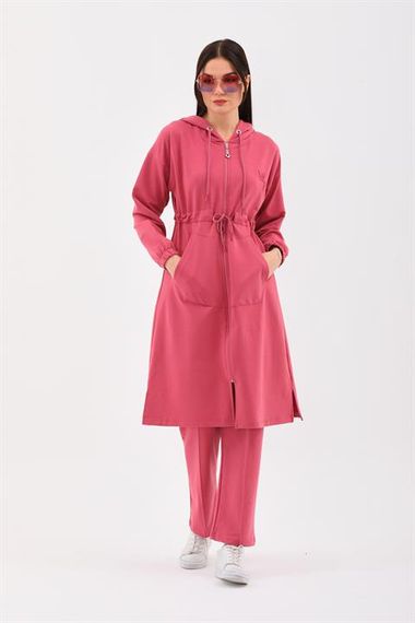 Trench Model Women's Tracksuit Set - Pomegranate Flower - photo 2