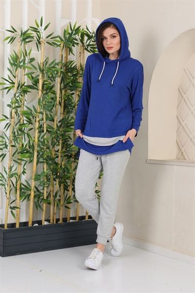 WOMEN'S SAKS HOODED GARNISH LATCHED TRACK SUIT - photo 4