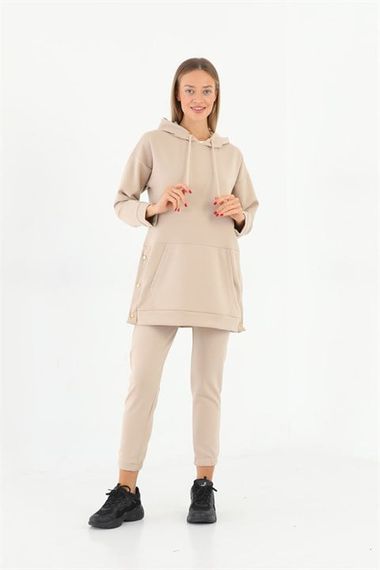 Women's Tracksuit Set - Beige - photo 1