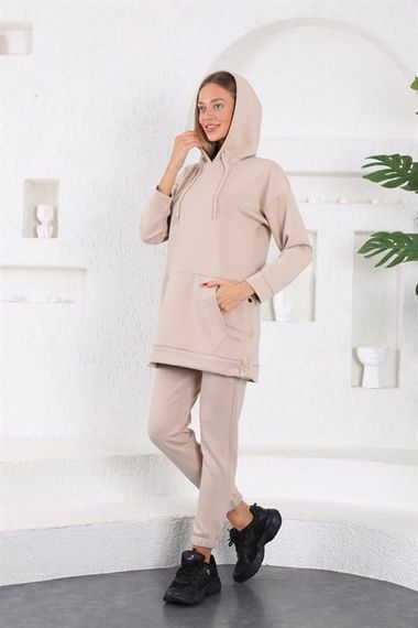 Women's Tracksuit Set - Beige - photo 5