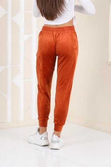 Tan Velvet Sweatpants - Pajamas - Jogger Model - photo 4