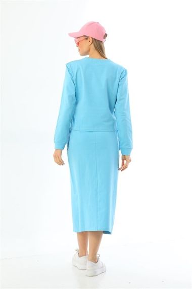Paradise Skirted Sports Bottom Top Double Suit - Turquoise - photo 3