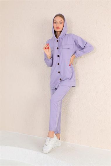 Big Buttoned Women's Casual Sports Suit LILA - photo 5