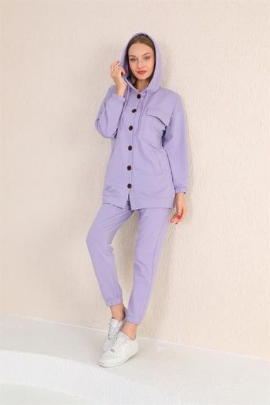 Big Buttoned Women's Casual Sports Suit LILA - photo 1
