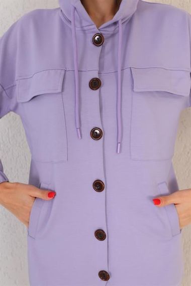 Big Buttoned Women's Casual Sports Suit LILA - photo 2
