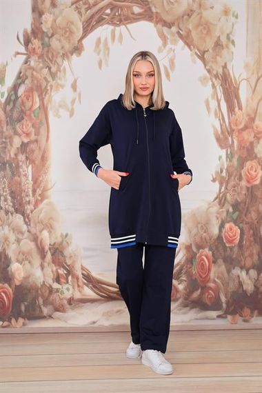 Women's Casual Sports Double Suit DARK BLUE - photo 2