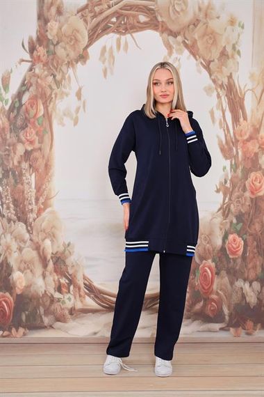 Women's Casual Sports Double Suit DARK BLUE - photo 3