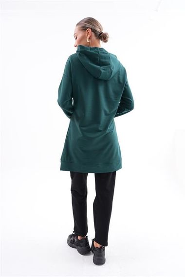 Жіночий спортивний комплект з туніки та штанів зумрут S-2XL - фото 5