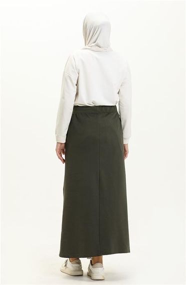 Tie Waist Pocketed Sport Skirt - Khaki - AK02004.00152 - photo 4