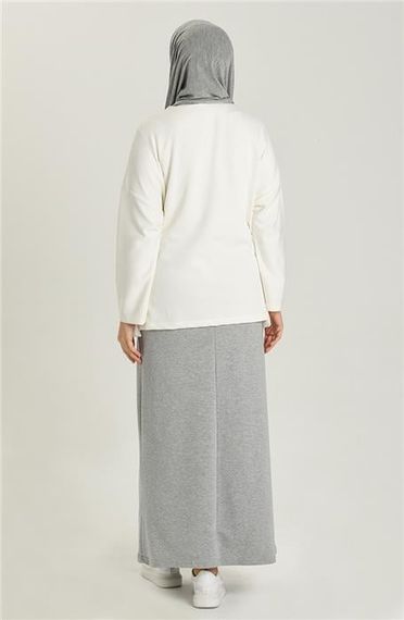 Tie Waist Pocket Sports Skirt - Gray - AK02004.00152 - photo 3