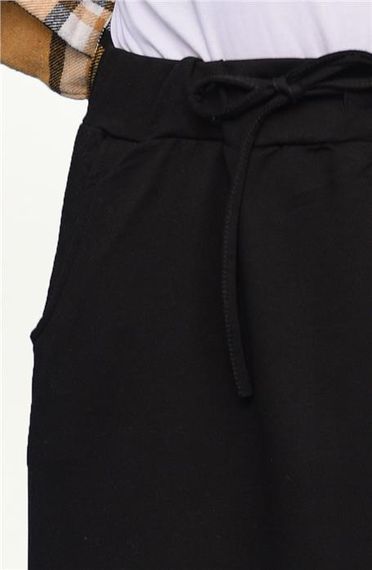 Tie Waist Pocket Sports Skirt - Black - AK02004.00152 - photo 4