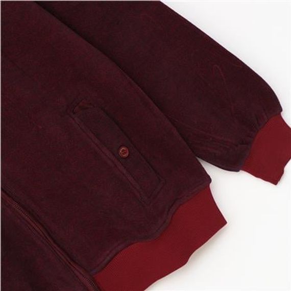 Erkek Uzun Kol Sweater Ceket - MTS-8013 - Bordo - fotoğraf 3