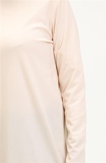 Doğa Plain Basic Tunic - 06016 - Cream - photo 4