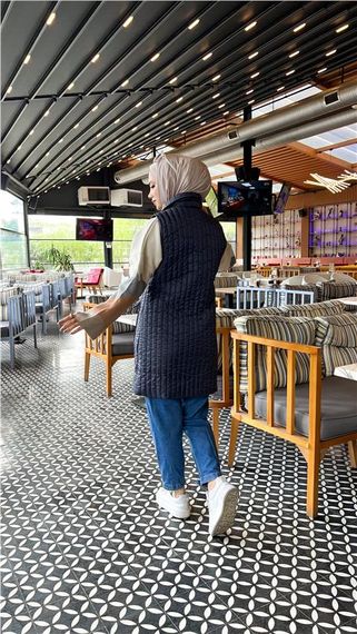 Ahenk Kapitone Cepli Kolsuz Yelek - 71152 - Lacivert - fotoğraf 2