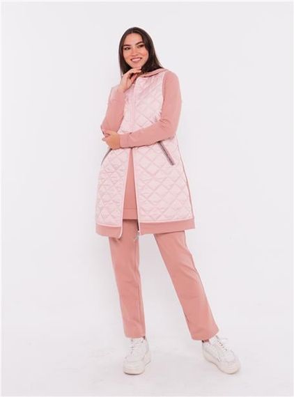 Minimal Quilted Vest Sports Triple Suit - 70060 - Powder - photo 4