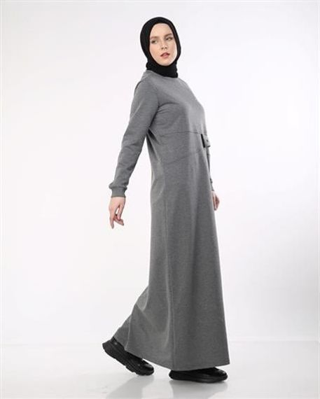 Stone Printed Dress - G-3 Anthracite, Available in Sizes 38 to 46 - photo 3