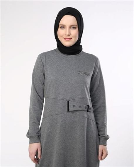 Stone Printed Dress - G-3 Anthracite, Available in Sizes 38 to 46 - photo 2