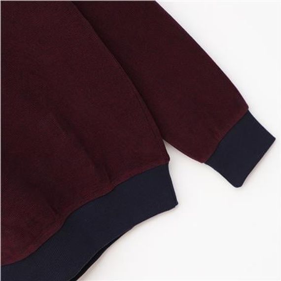 Erkek Uzun Kol Polo Yaka Sweat - CZT-103 - Lacivert - Bordo - photo 3