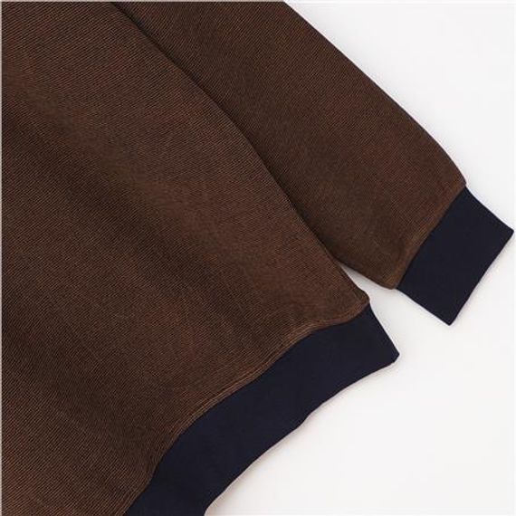 Erkek Uzun Kol Polo Yaka Sweat - CZT-103 - Lacivert - Badem - photo 3