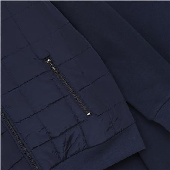 معطف رجالي مريح بقصة مريحة وقماش دافئ CZT-176 باللون الأزرق الداكن - صورة 3