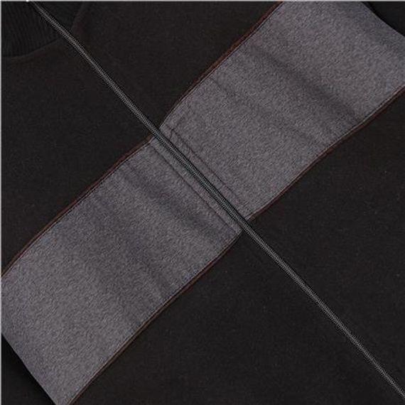 Erkek Ribanalı Comfort Fit Rahat Kesim Mont - MTS-8014 - Siyah - photo 3