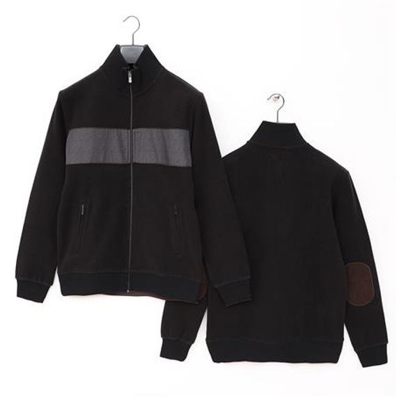 Erkek Ribanalı Comfort Fit Rahat Kesim Mont - MTS-8014 - Siyah - photo 1