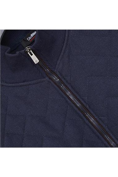 Чоловічий легкий ветровий пуховик з високим коміром MTS-8015 - темно-синій, доступний у розмірах XL, L, M, XXL - фото 2