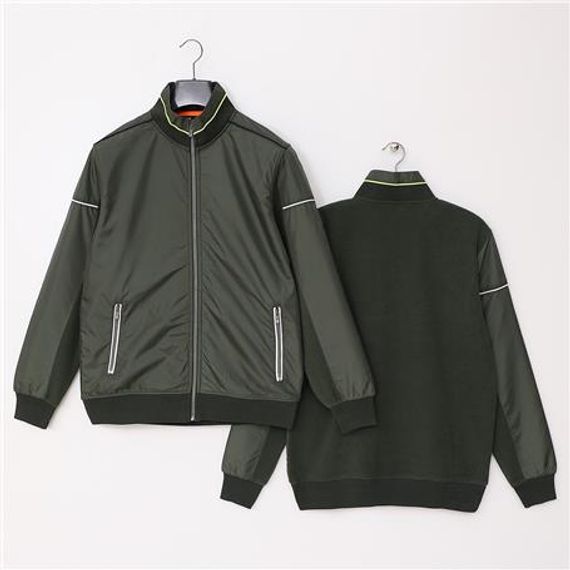 Чоловічий легкий куртка Comfort Fit з ребристими елементами, модель MTS-8017, колір оливковий, доступні розміри: XL, L, M, XXL - фото 1